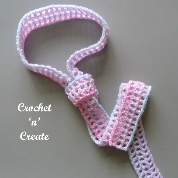 crochet summer skinny scarf