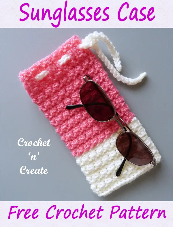 sunglasses case crochet pattern