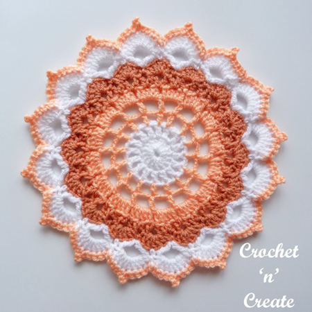 picot crochet doily