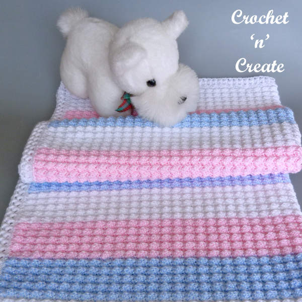 sparkly baby crochet blanket