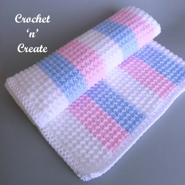 sparkly baby crochet blanket