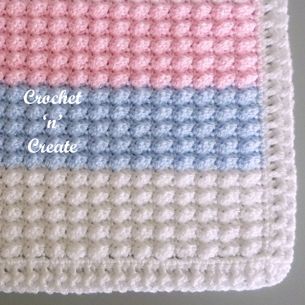 sparkly baby crochet blanket