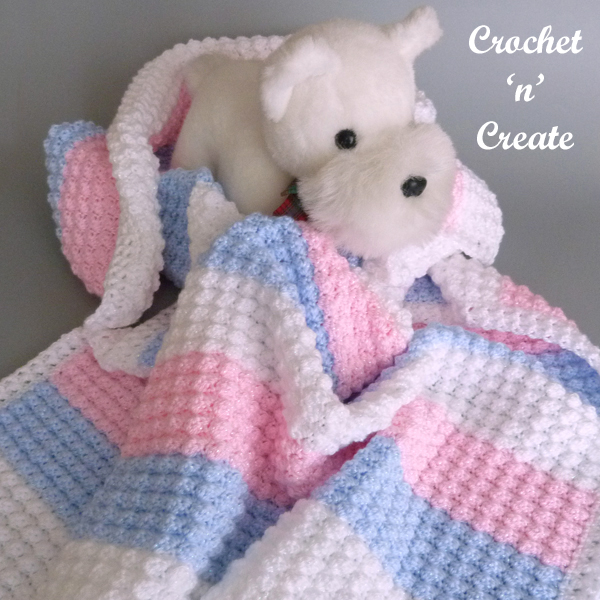 sparkly baby crochet blanket