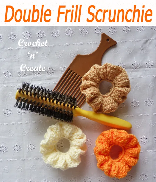 double frill scrunchie