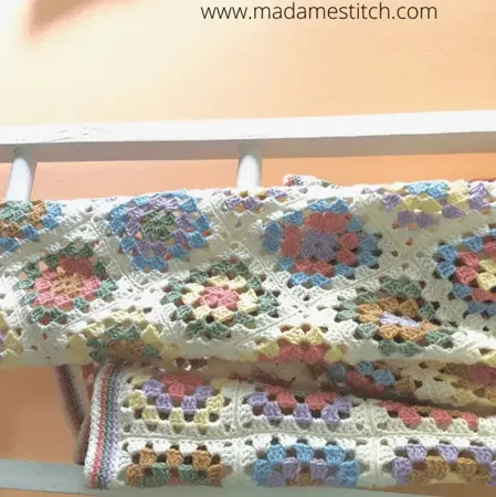 farmhouse granny square blanket