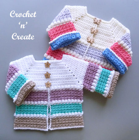 free crochet baby cardigan patterns