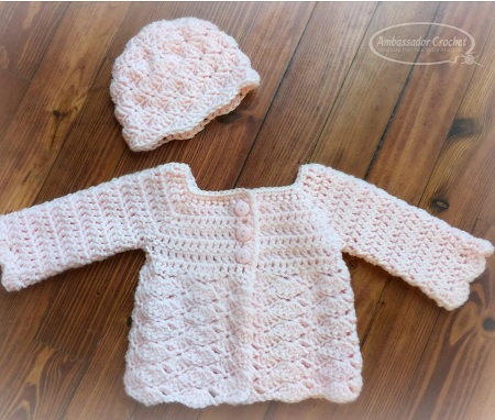 shells baby sweater