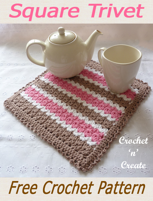 square trivet crochet pattern