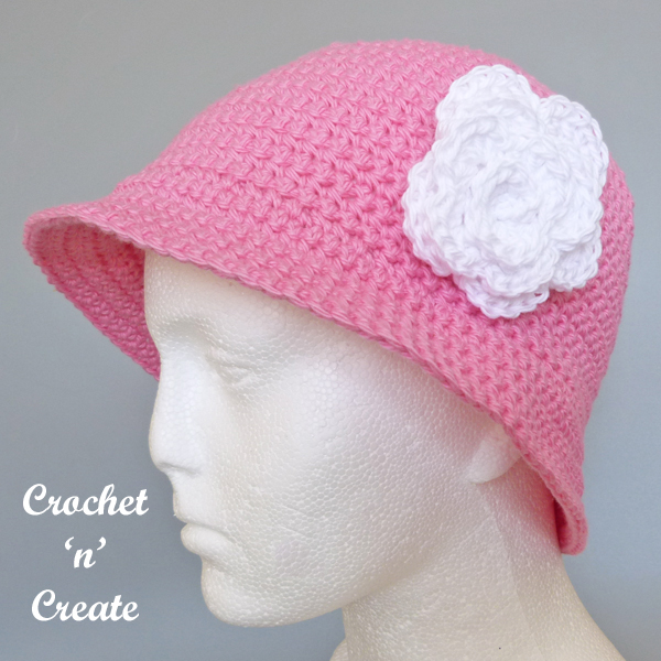 summer bucket crochet hat