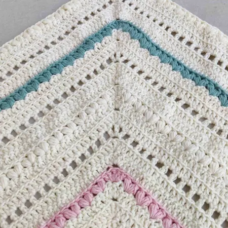 mitered tulip blanket