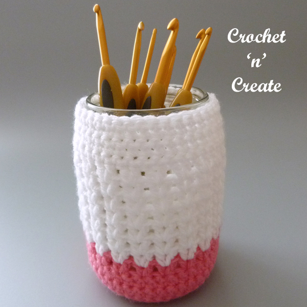 crochet hooks jar