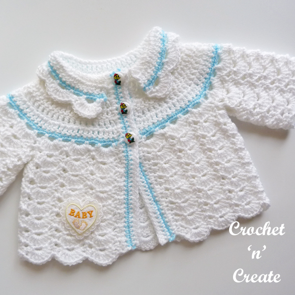 crochet newborn coat pattern