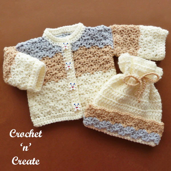 dolls crochet hat-coat