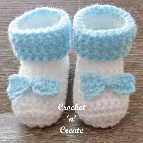 front view baby boots