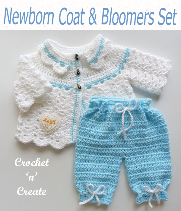 newborn coat and bloomers set