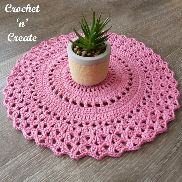 pink plant mat