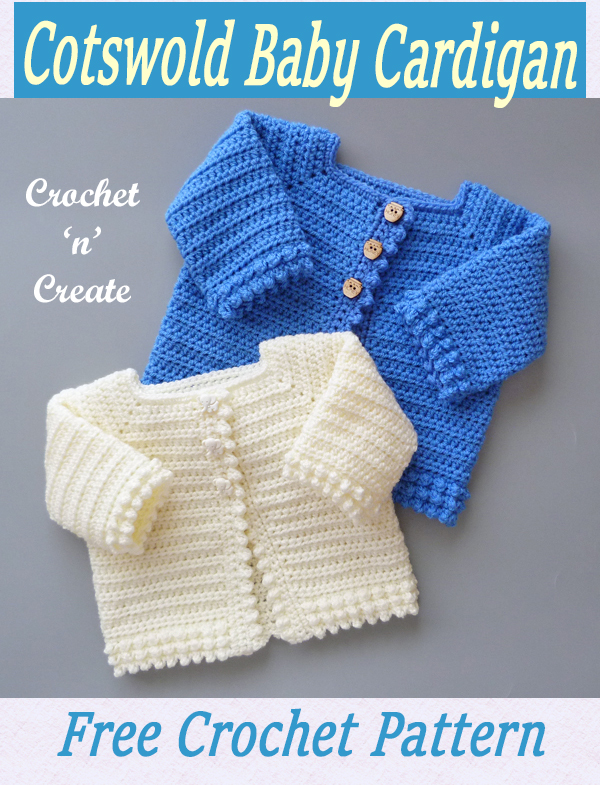 Crochet baby cardigan pattern sale