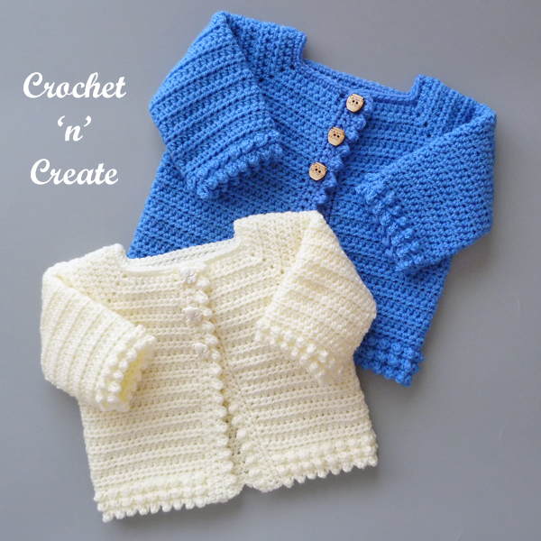 cotswold crochet baby cardigan