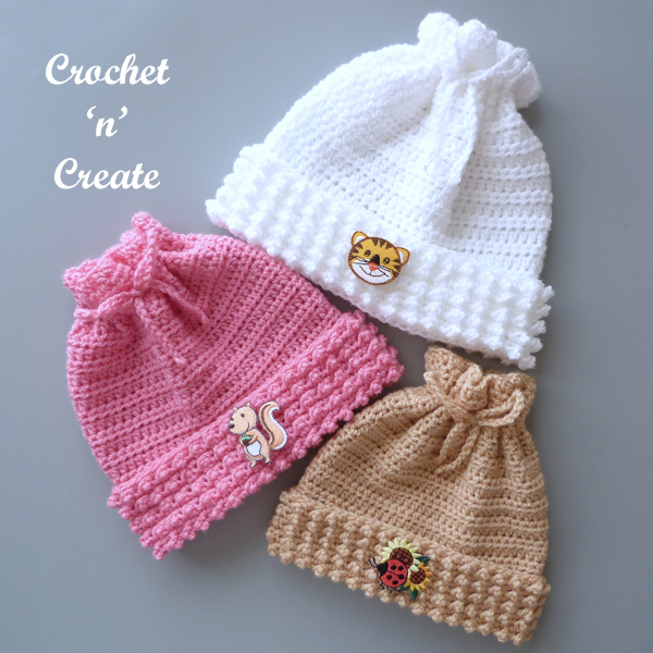 cotswold crochet baby hat