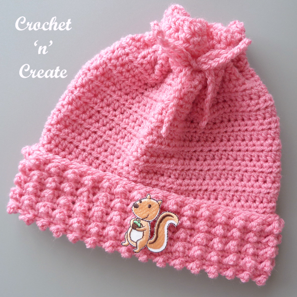 pink 3-6 month hat