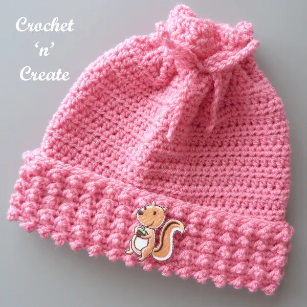 pink 3-6 month hat