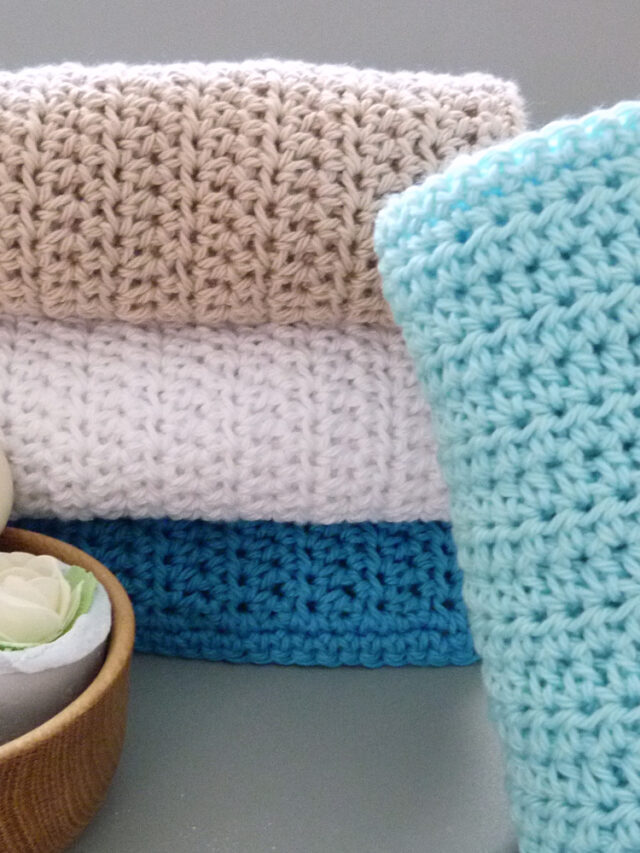 Simple Easy Washcloth Crochet Pattern