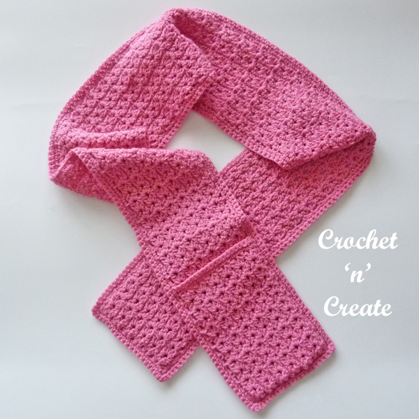 crochet pocket scarf pattern