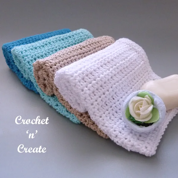 simple easy crochet washcloth