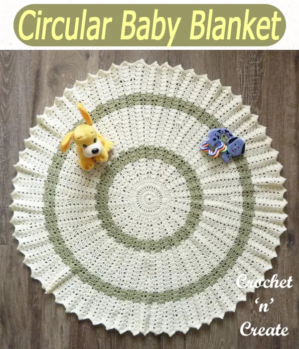 circular baby blanket