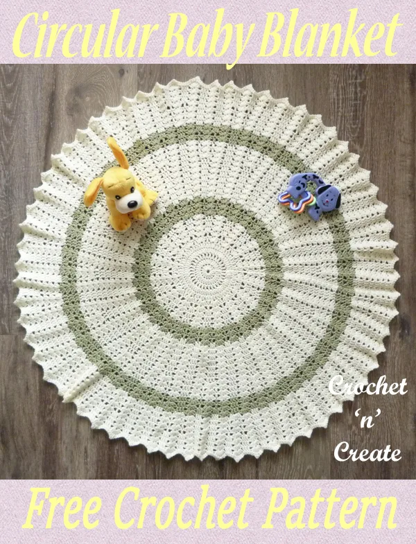 circular crochet baby blanket