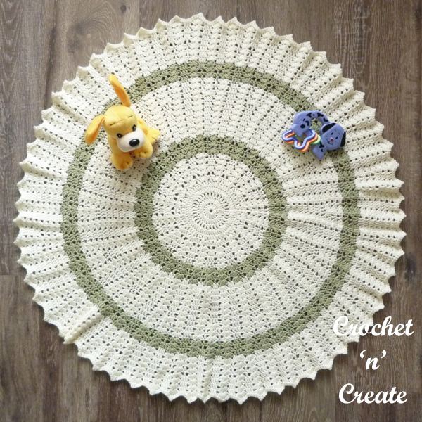 circular crochet baby blanket