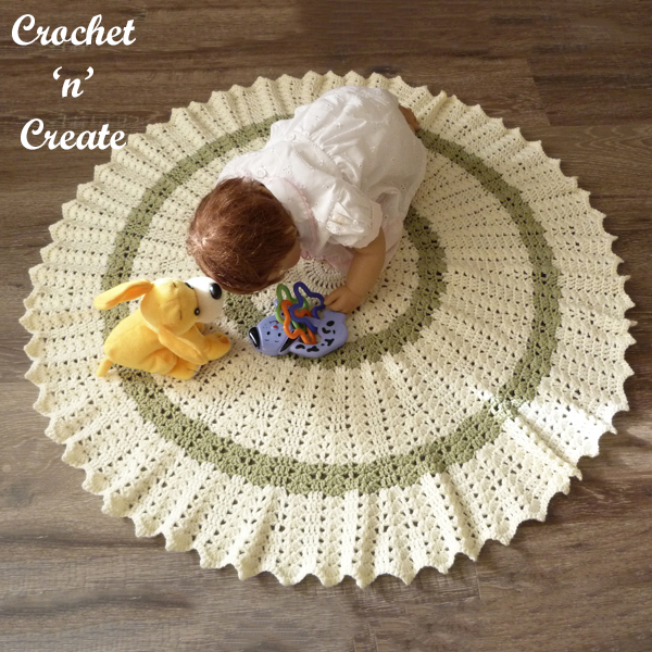 round infant shawl