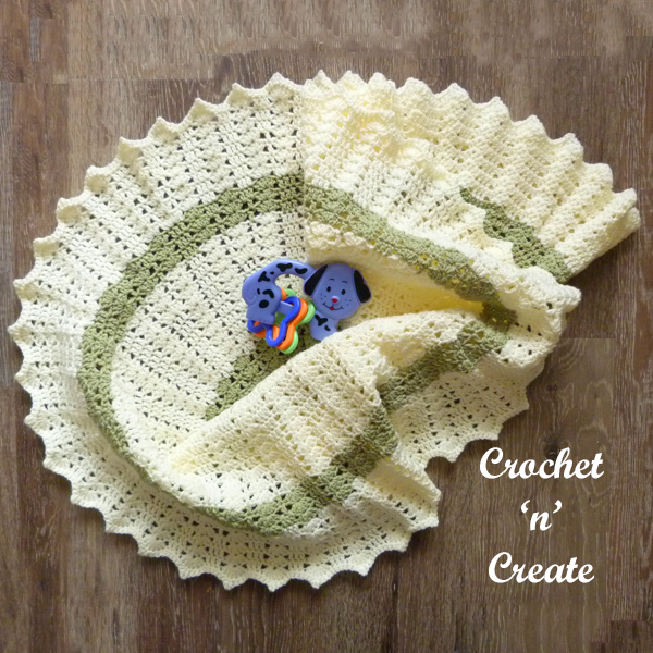 circular crochet baby blanket