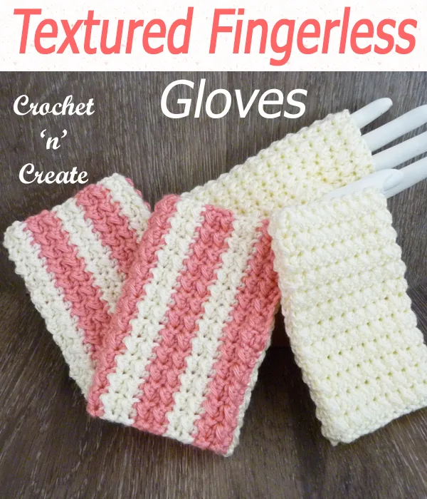 textured fingerless gloves