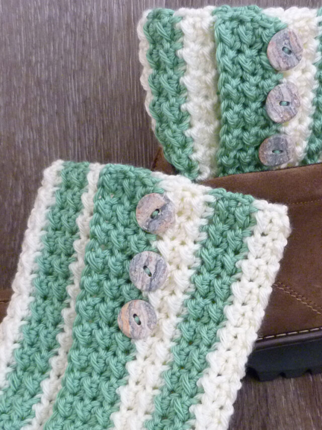 Textured Boot Cuff Crochet Pattern