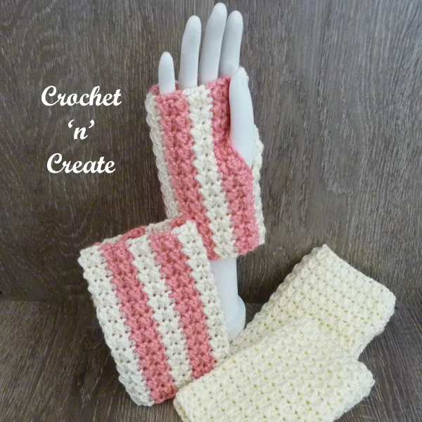 striped mitts