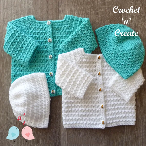 misty baby crochet set