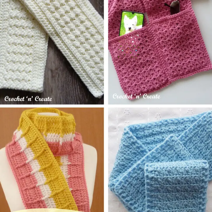 free crochet scarf patterns