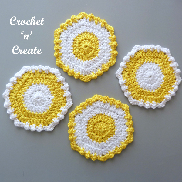 sunshine hexagon coaster