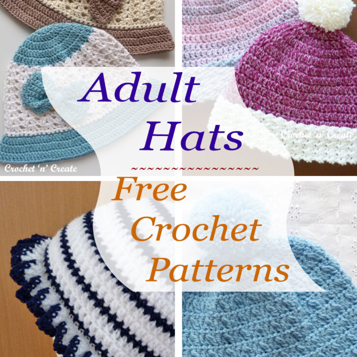 crochet adult hat patterns