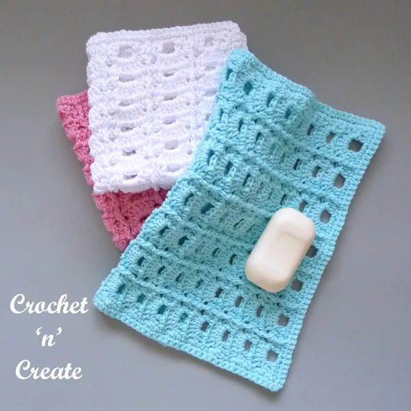 arch column crochet washcloth