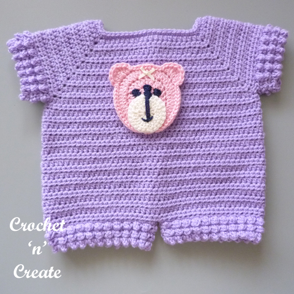 lilac front infant suit