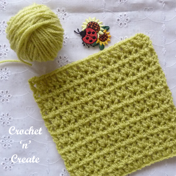 double crochet v-stitch tutorial