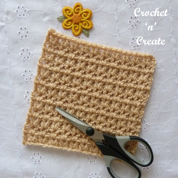 brown treble crochet v