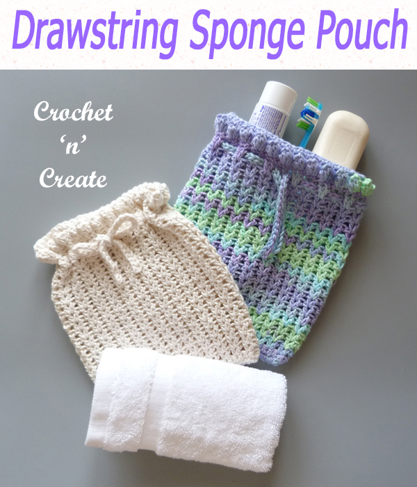 drawstring sponge pouch