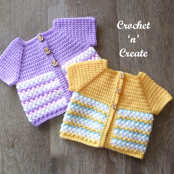 bouncing baby crochet cardigan