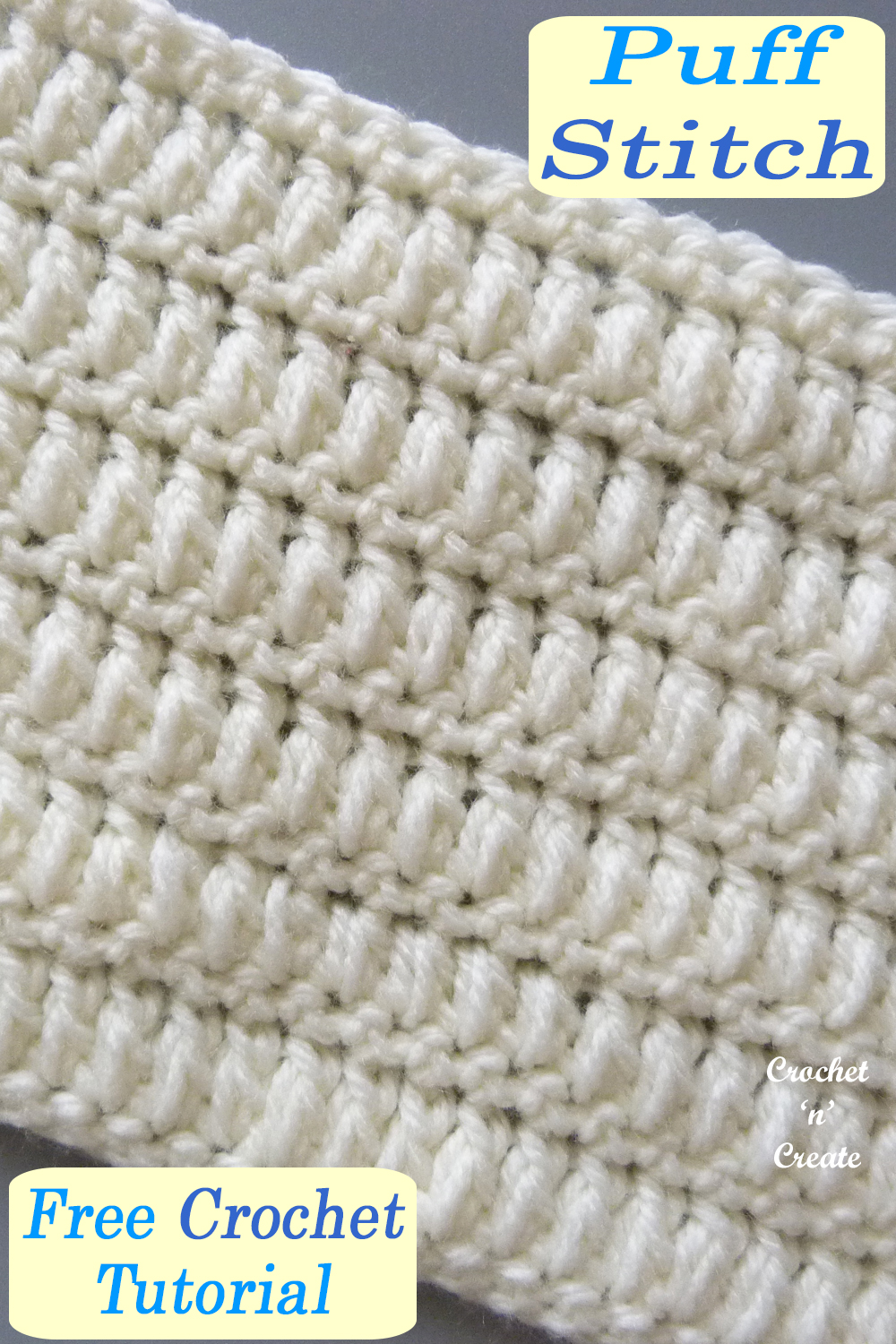 crochet puff stitch tutorial