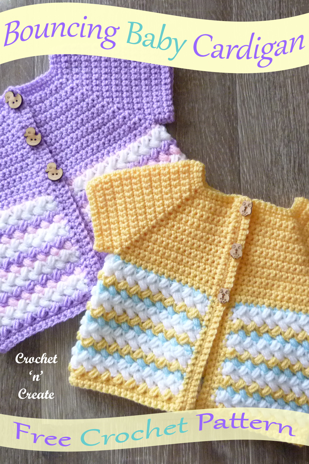 bouncing baby crochet cardigan