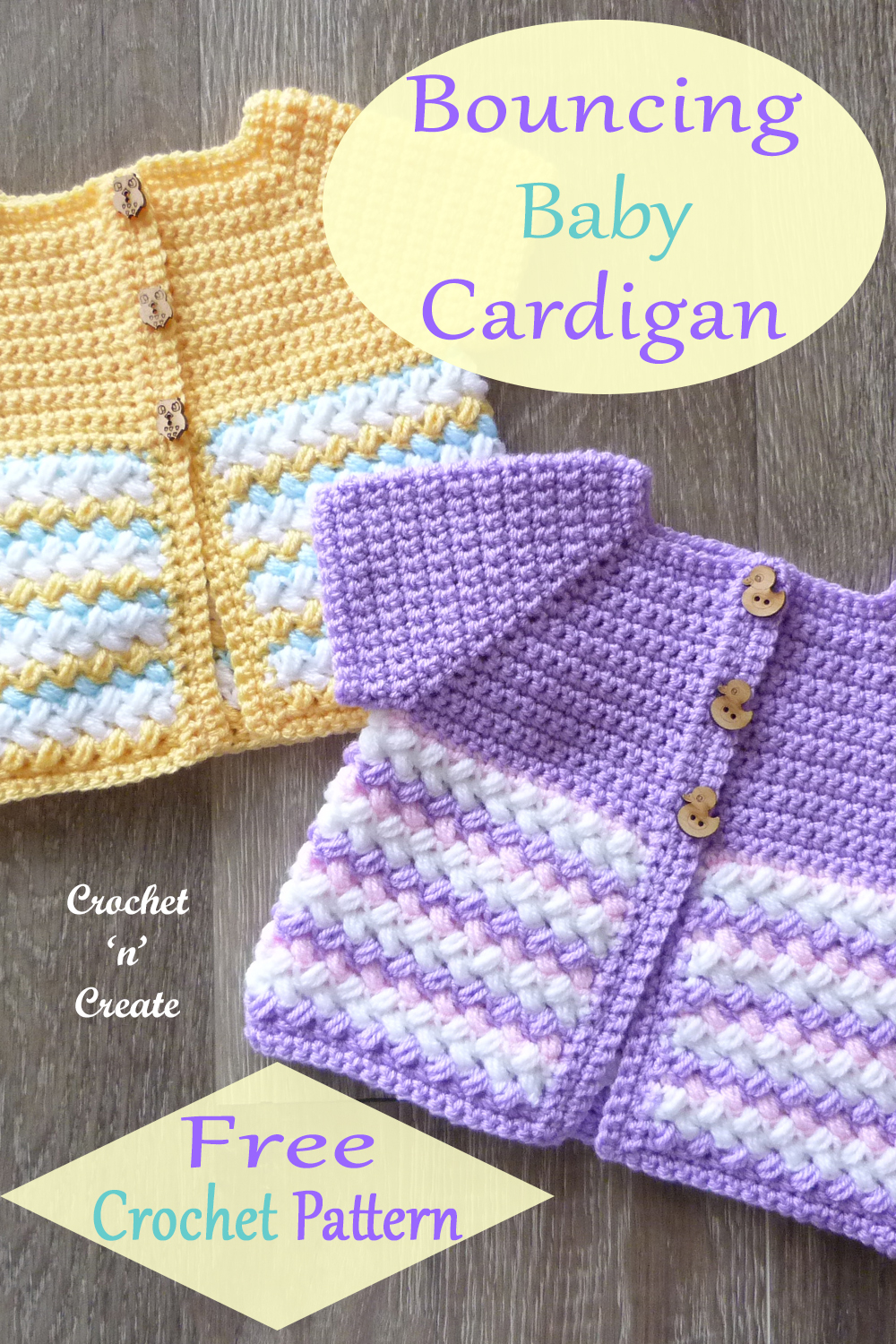 bouncing baby crochet cardigan