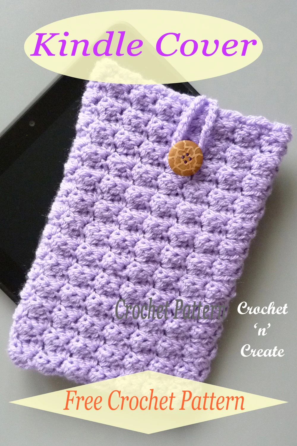 crochet kindle cover pattern